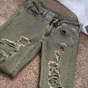 Olive green jeans!